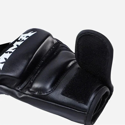Half Finger Professional Boxing Training Gloves Leather Cushion Adult Sanda Ufc Sparring Knuckl