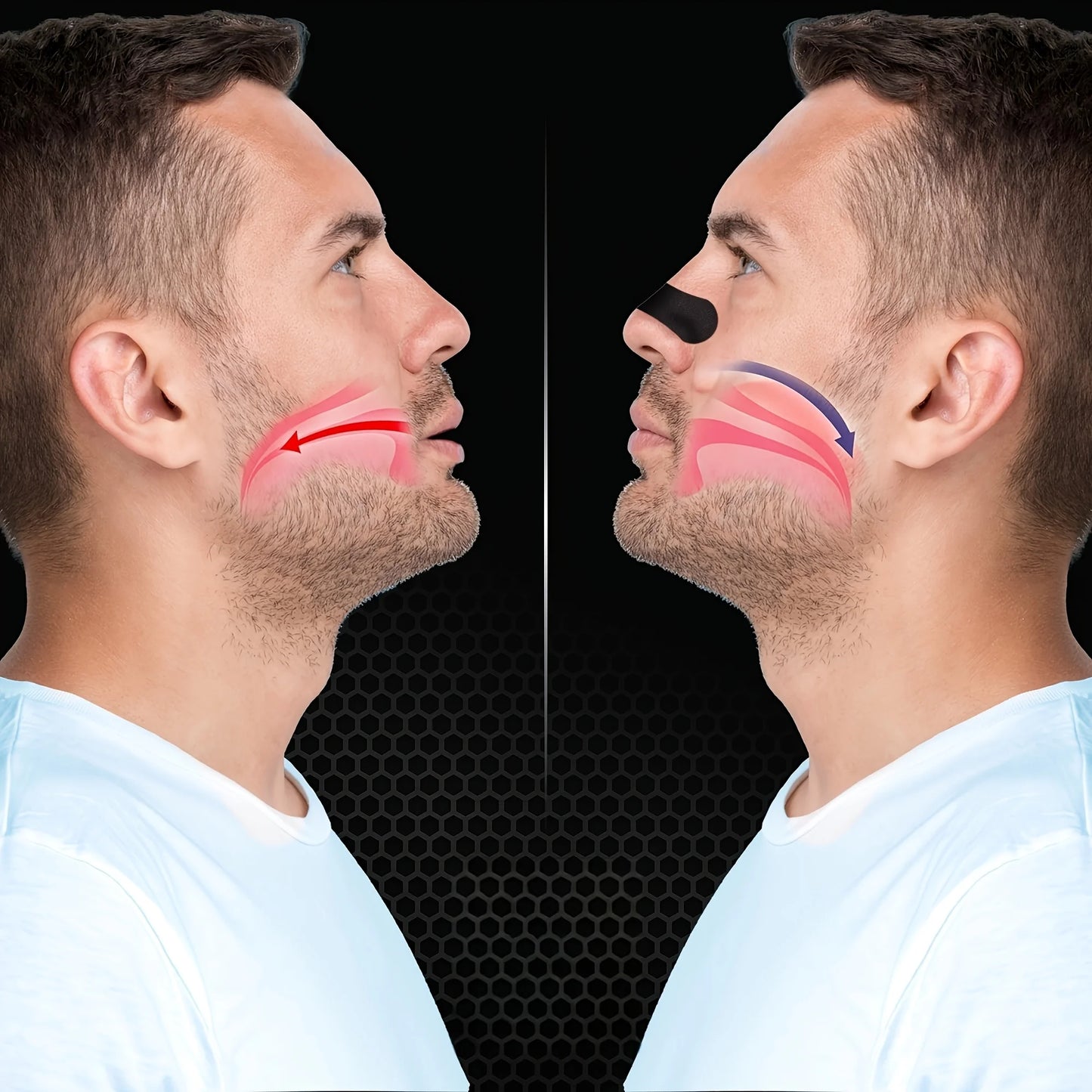30pcs Enhanced Adhesion Sports Nasal Strips – Breathable & Comfortable Design,Suitable for Sports & Sleep