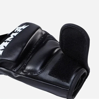 Half Finger Professional Boxing Training Gloves Leather Cushion Adult Sanda Ufc Sparring Knuckl