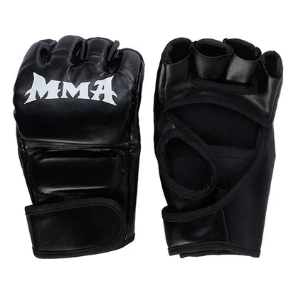 Half Finger Professional Boxing Training Gloves Leather Cushion Adult Sanda Ufc Sparring Knuckl